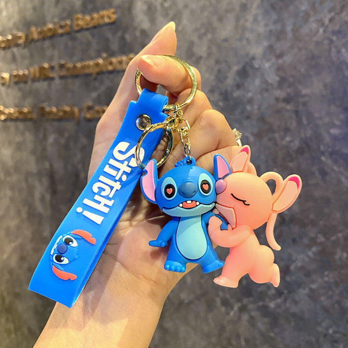 Wholesale Creative cartoon keychain, cute campus style keychain