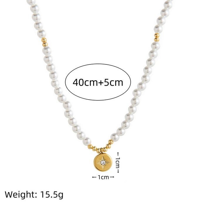 Wholesale Ice cream cone bow pearl pendant necklace