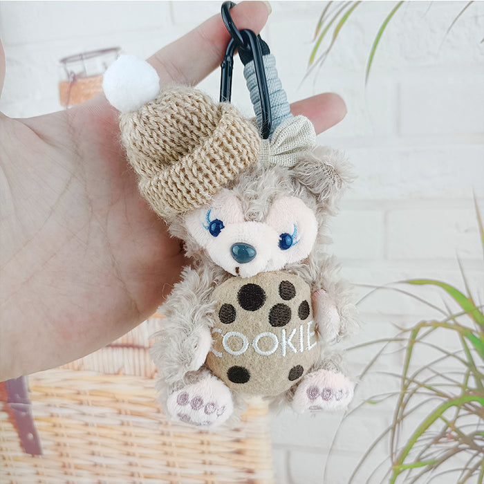 Wholesale Plush Doll Keychain Pendant Cute Pug Couple Bag Small Hanging Accessories