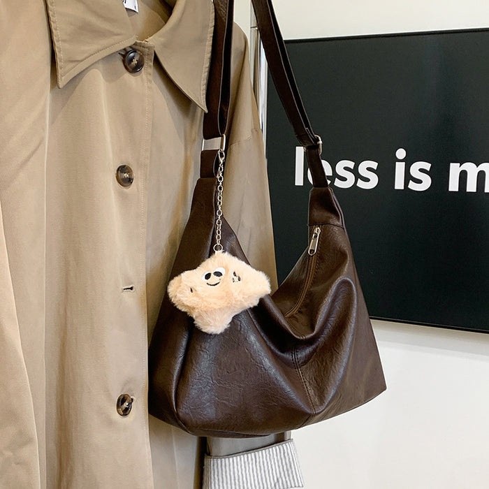 Wholesale New retro large capacity tote bag, fashionable and casual for work and commuting, new single shoulder crossbody bag