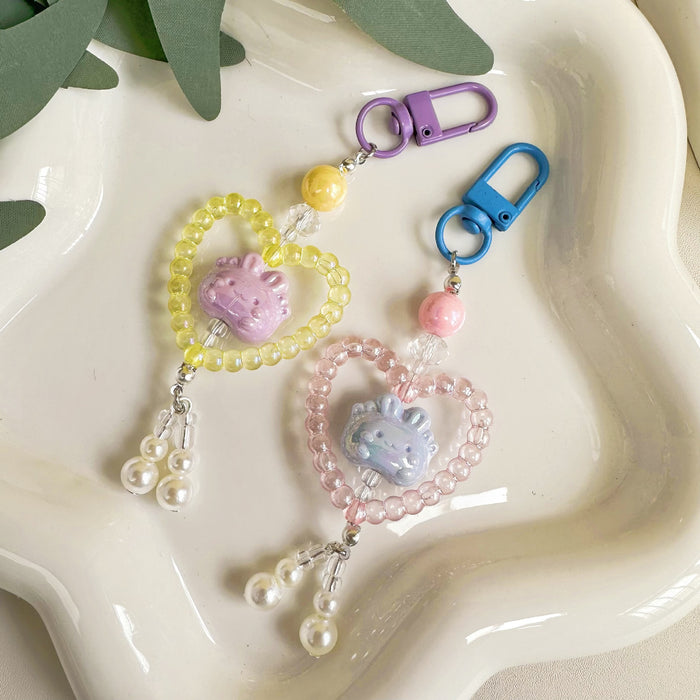 Wholesale Hat Rabbit Pearl Keychain Crossbody Bag Pendant Bag Hanging Gifts