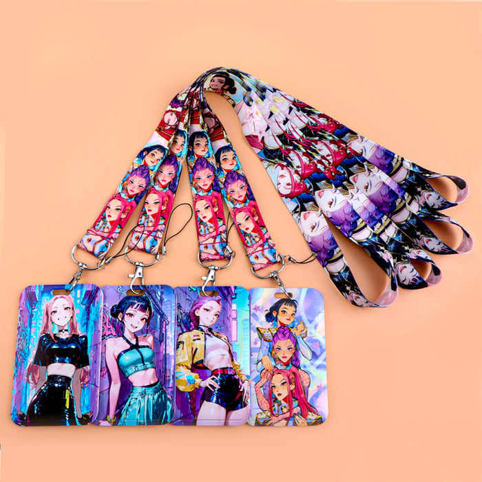 Wholesale Kpop Team Mobile Phone Lanyard Keychain and Card Holder