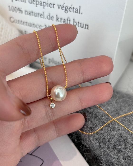 Wholesale Pearl Sparkling Diamond Necklace