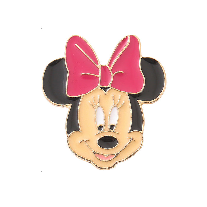 Wholesale Electroplated Metal Cartoon Brooch Pin Fashion Accessory For Bags Clothing Gift