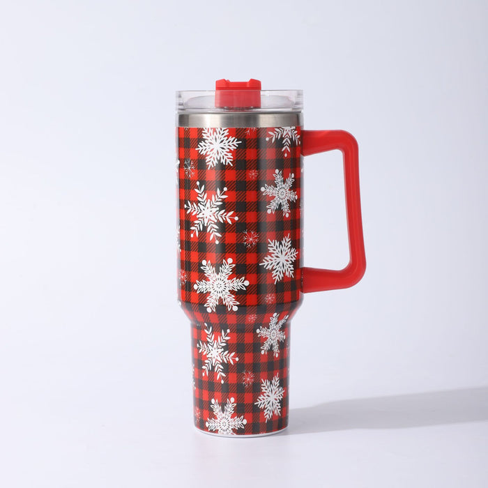 Wholesale Christmas 304 Stainless Steel Insulated Tumbler with Handle Car Cup Gift
