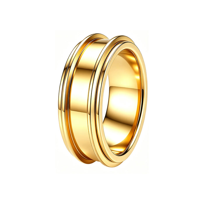 Wholesale Rotating Spinner Ring Blank Stainless Steel DIY Jewelry Accessory