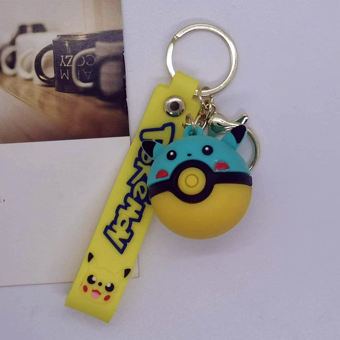 Wholesale Cartoon without lights elf ball key chain pendant bag car key chain accessories gift
