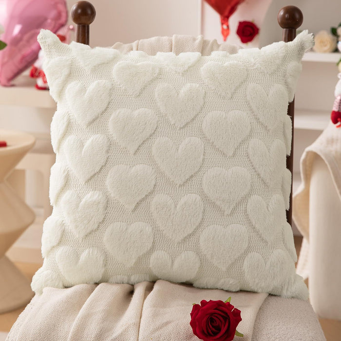 Wholesale Plush pillowcase with heart Pillowcase
