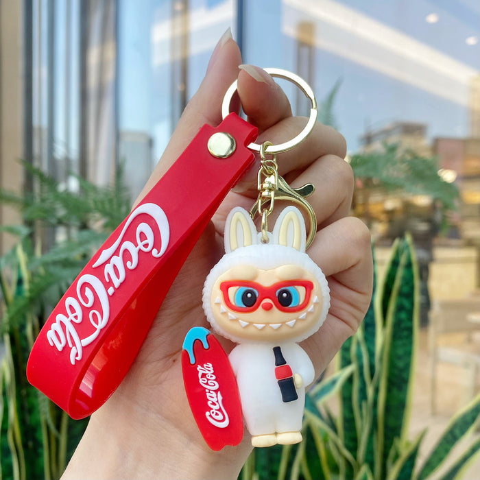 Wholesale Doll-themed surfing keychains