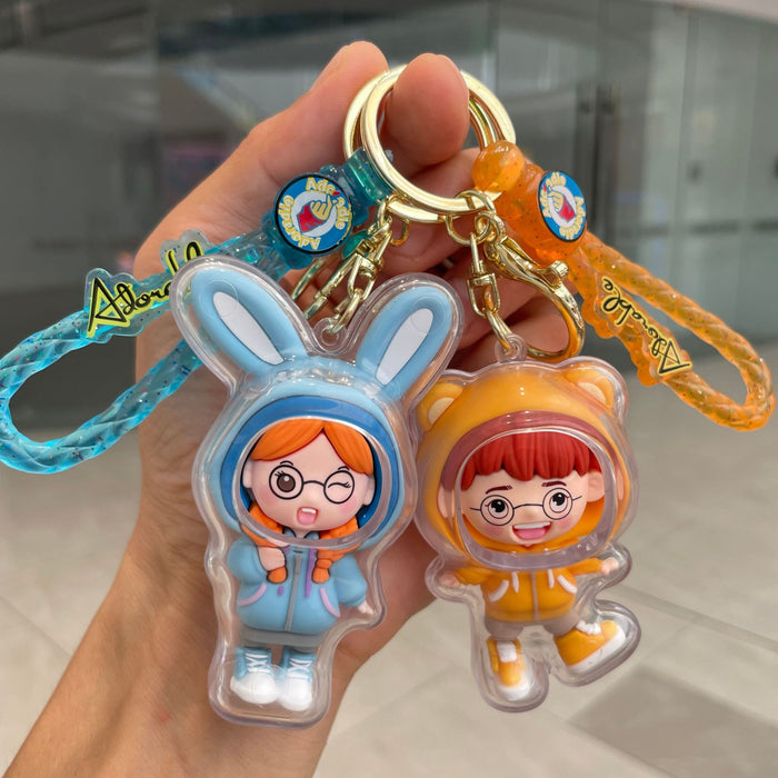 Wholesale Couple keychain, car keychain, cute doll, backpack pendant, exquisite small gift