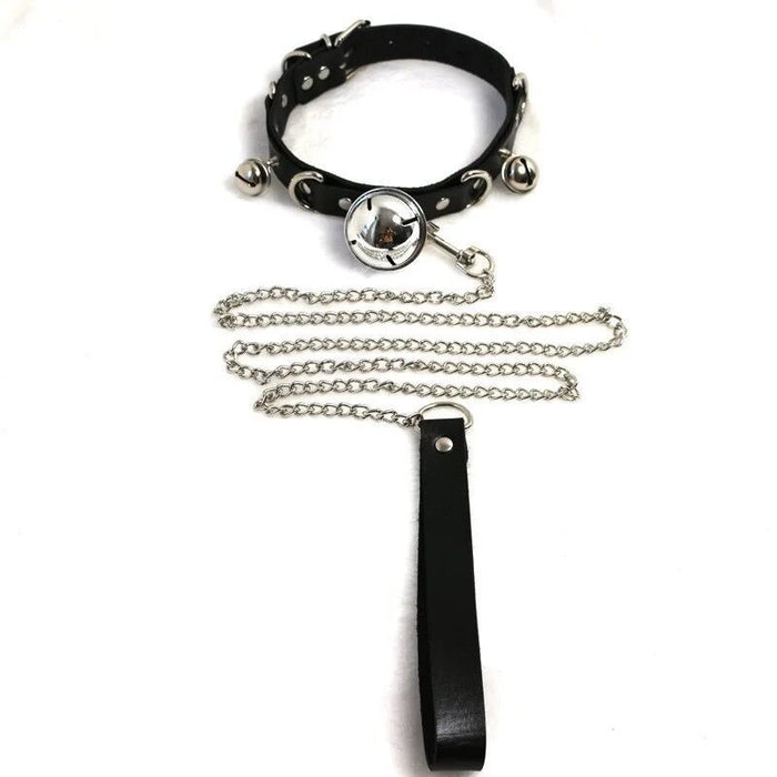Wholesale Alloy Bell Traction Rope Collar JDC-NE-YiWei001
