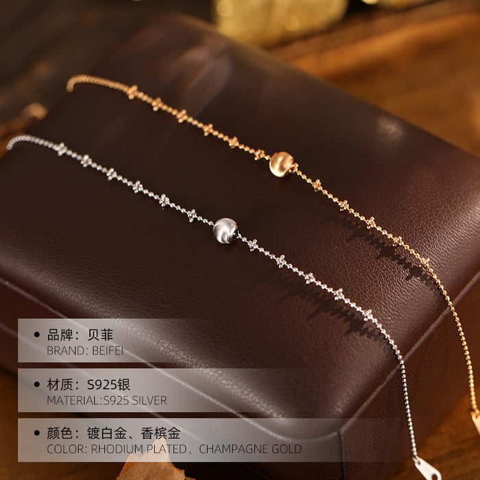Wholesale Silver light luxury high-end cat eye brushed bracelet exquisite drawstring accessory