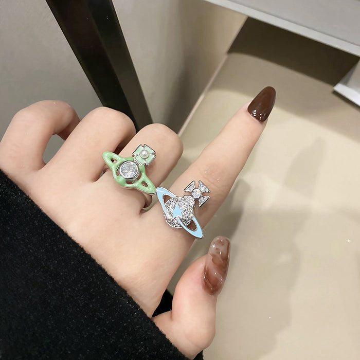 Wholesale European and American fashionable open mouth ring versatile, niche design, high-end and personalized temperament ring