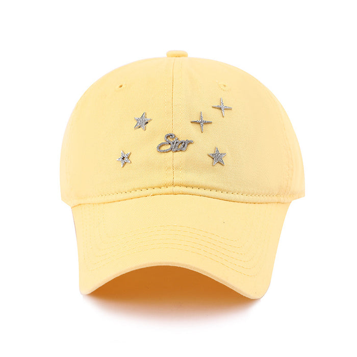 Wholesale New style Starry Sky Versatile Baseball Hat for Outdoor Travel, Sunshade and Sun Protection, Duck Tongue Hat