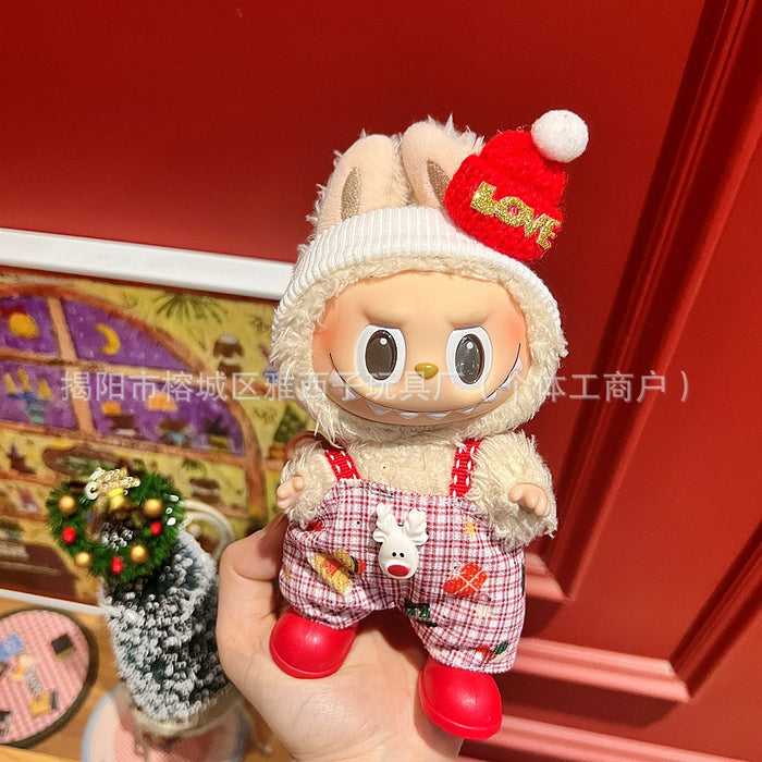 Wholesale Plush doll sweater with pendant and Christmas doll clothes