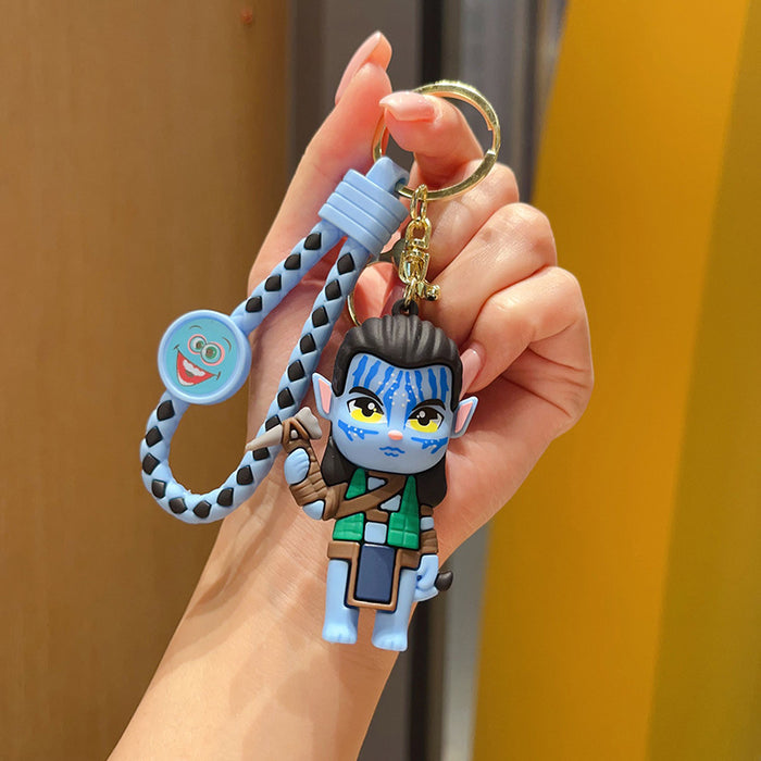 Wholesale Cartoon Keychain Doll Bag Couple Pendant Car Key Ring