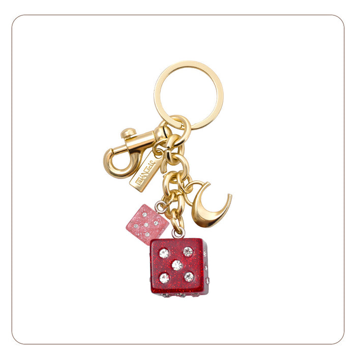 Wholesale Bag Pendant Diamond Keychain Elegant Personalized Accessories