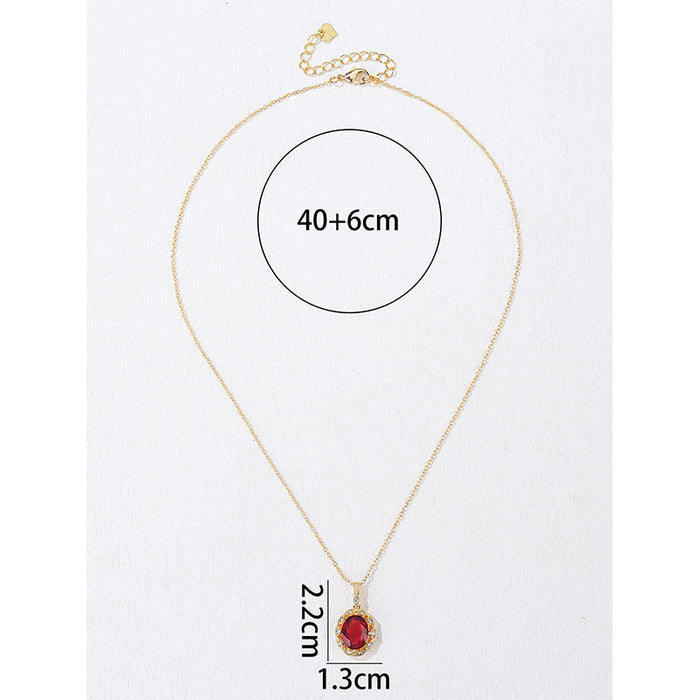 Wholesale Necklaces Copper Ruby JDC-NE-Jingx003