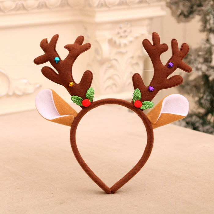 Wholesale Cartoon Christmas head buckle head hoop Christmas decorations party gifts Christmas antlers