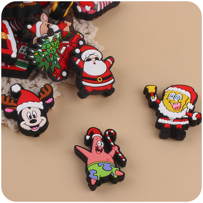 Wholesale Christmas Silicone Cartoon Focal Beads JDC-BDS-JZC011