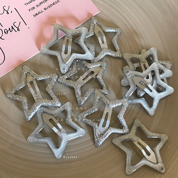 Wholesale Hairpin Sweet Cool Five-pointed Star Side Bangs Hairpin Hair Accessories