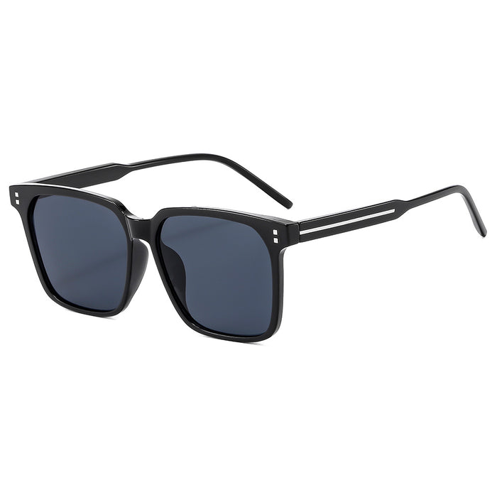 Wholesale Large frame sunglasses with UV protection, outdoor sunshade, rice studs, fashionable and personalized sunglasses