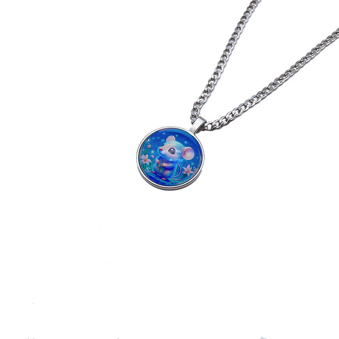 Wholesale Luminous Zodiac Alloy Necklace
