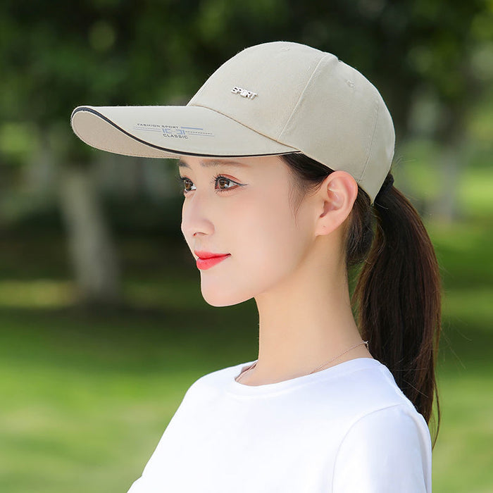 Wholesale Hat women's summer sun-proof peaked cap fashionable all-match fashionable thin long brim baseball cap sun hat