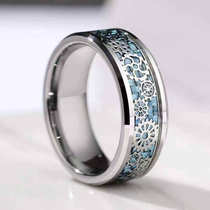 Wholesale Titanium Steel Personalized Gear Rings  JDC-RS-XinJu004