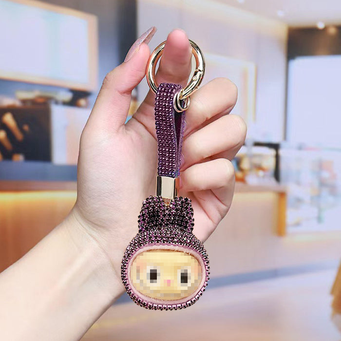 Wholesale Cute cartoon rhinestone keychain