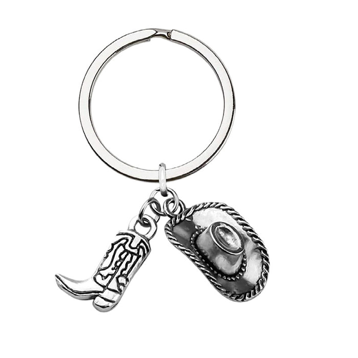 Wholesale American Western Cowboy Theme Pendant Alloy Earring Keychain JDC-KC-HaoH009