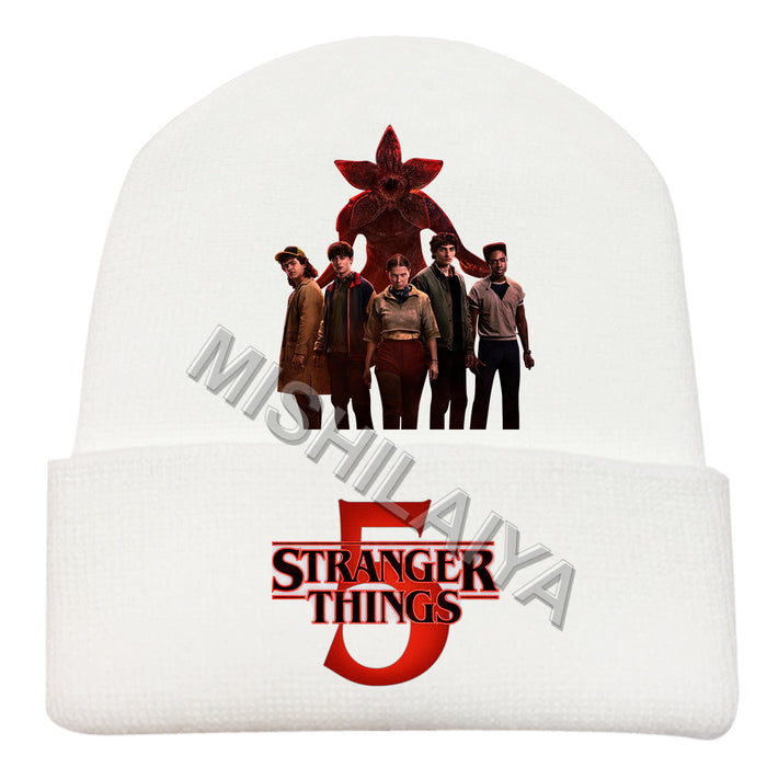 Wholesale Fashionable printed knitted hats outdoor warm hats