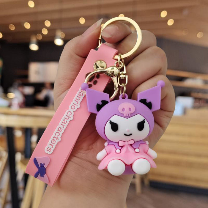 Wholesale Cartoon Silicone Doll Keychain JDC-KC-ZhuoRan034