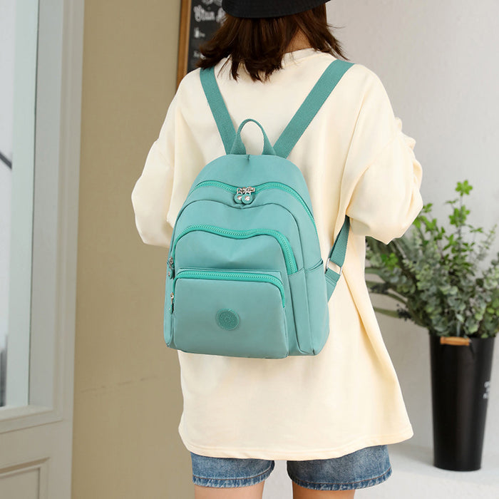 Wholesale Casual large capacity backpack for women fashion printed travel backpack nylon fabric commuter trendy backpack