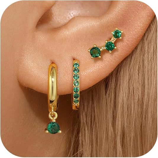 Wholesale Brass genuine gold electroplating hot selling earrings, niche high-end feeling set, earrings, ear buckles