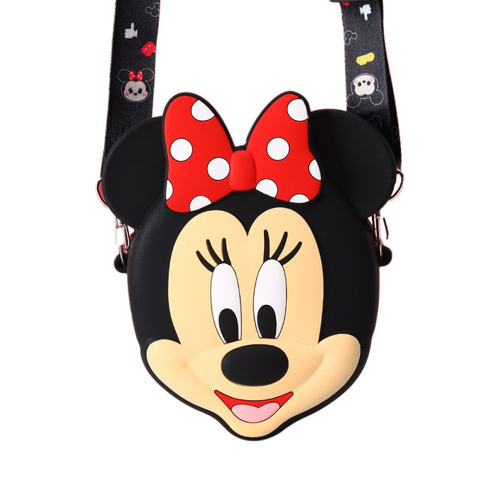 Wholesale Children's cute cartoon shoulder crossbody coin purse cosmetics storage bag