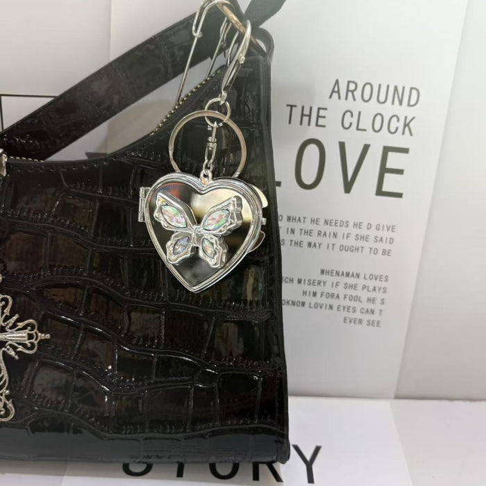 Wholesale Butterfly Love Mirror Keychain