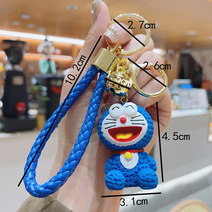 Wholesale resin woolen cartoon doll bag pendant keychain JDC-KC-ShuoT005