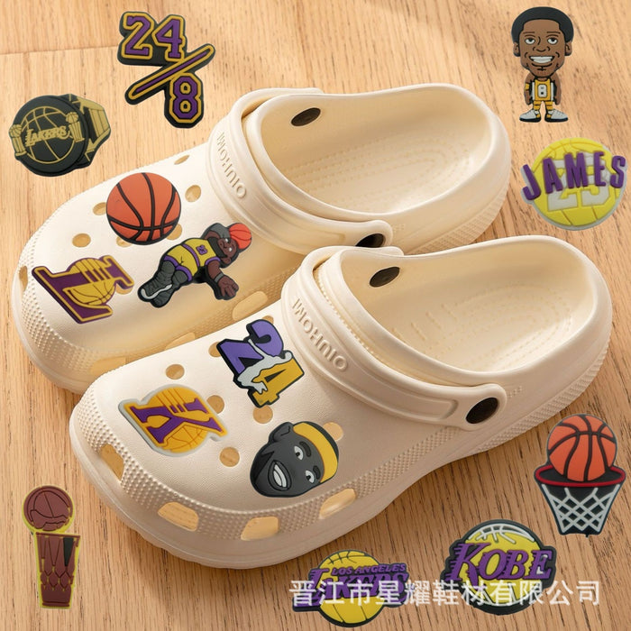 Wholesale PVC soft rubber hole shoe accessories, detachable garden shoes, shoe flower decorative buckles wholesale
