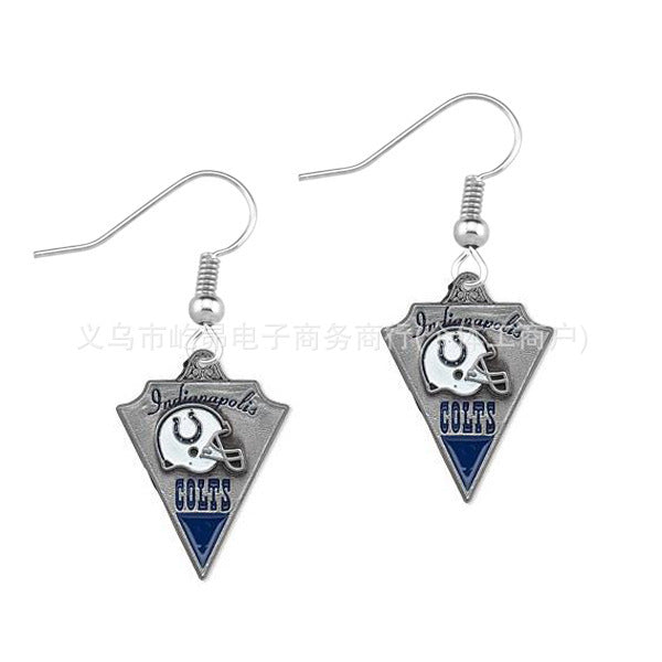 Wholesale Rugby team logo earrings