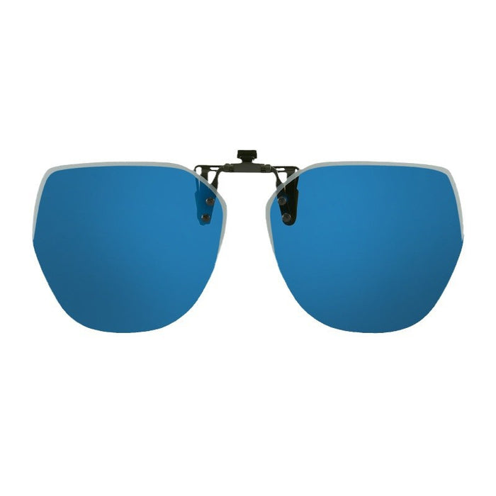 Wholesale upturn sunglasses polarized clip frameless polygonal men's and women's sunglasses clip