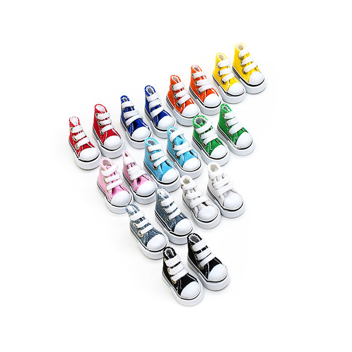Wholesale  Canvas Shoes 10cm Cotton Doll Clothes Dressing Accessories