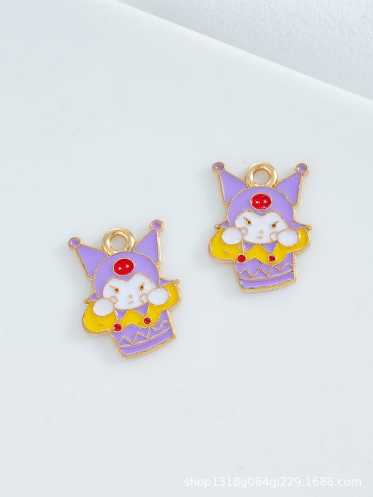 Wholesale 10 PCS DIY Alloy Oil-Drip Cartoon Necklace Pendant