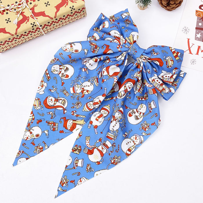 Wholesale Colorful print  Christmas headwear Hair Clips