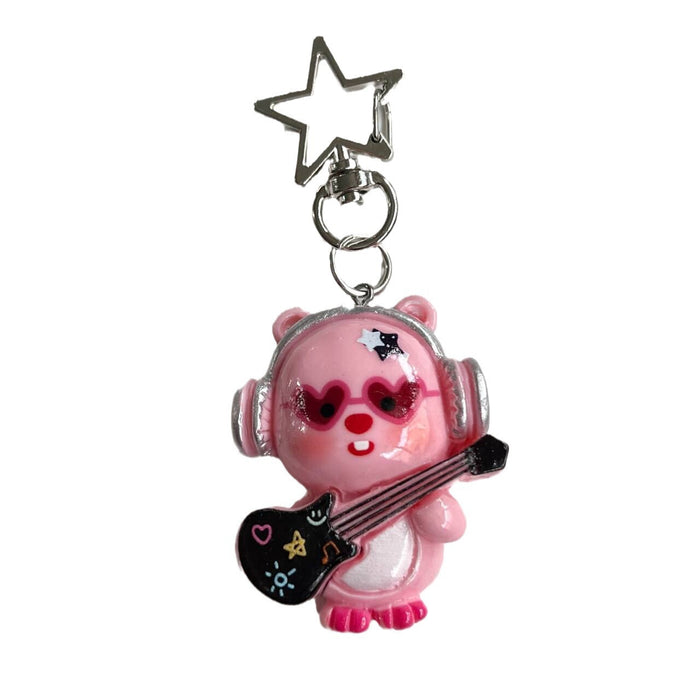 Wholesale Punk Rock Star Keychain Cute Cartoon Pendant Accessories