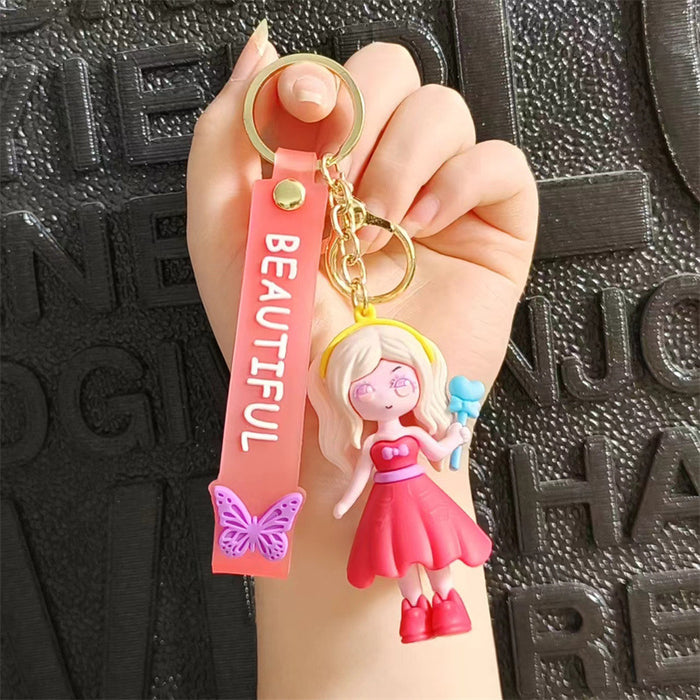 Wholesale Cartoon Silicone Doll Keychain JDC-KC-HaoXi003