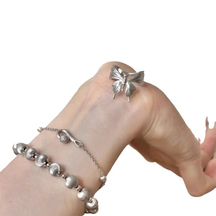 Wholesale Women' s simple and versatile butterfly ring