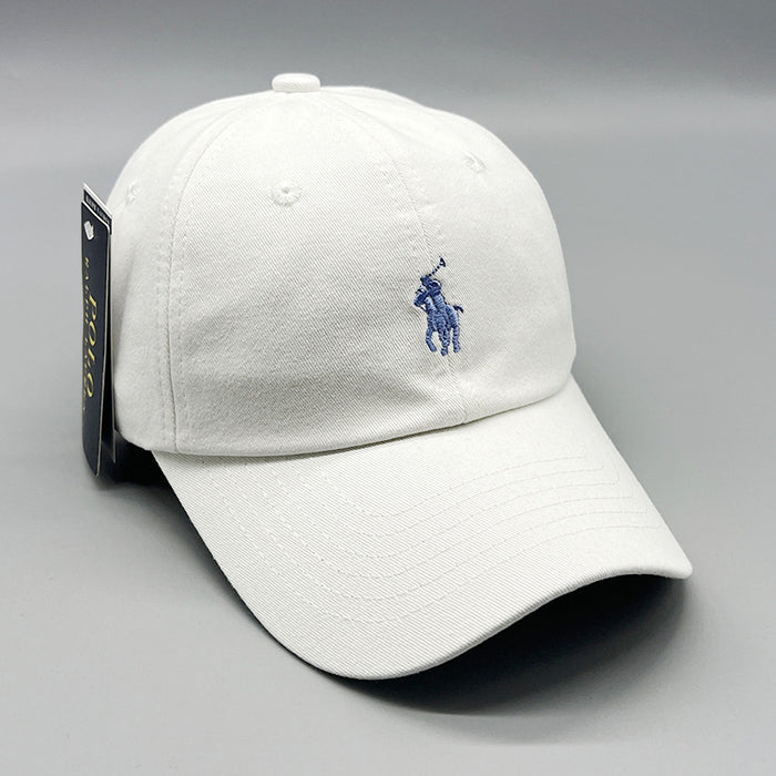 Wholesale Horse Embroidery Baseball Cap Pure Cotton Washed Cloth Unisex Sun Protection
