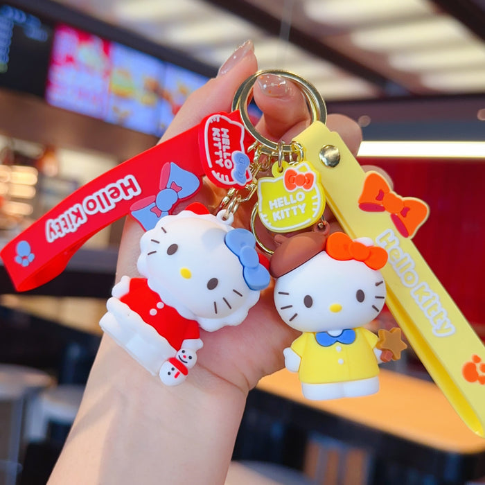 Wholesale Cute cartoon character couple keychains