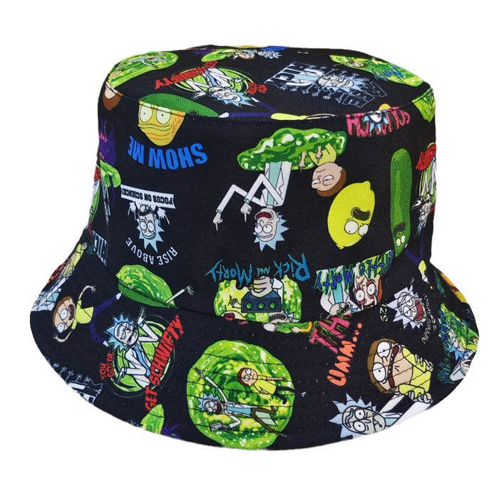 Wholesale Cartoon Print Cotton Bucket Hat JDC-FH-BoD017